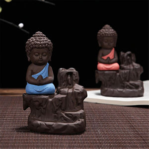 Fontaine d'encens petit bouddha assortiment