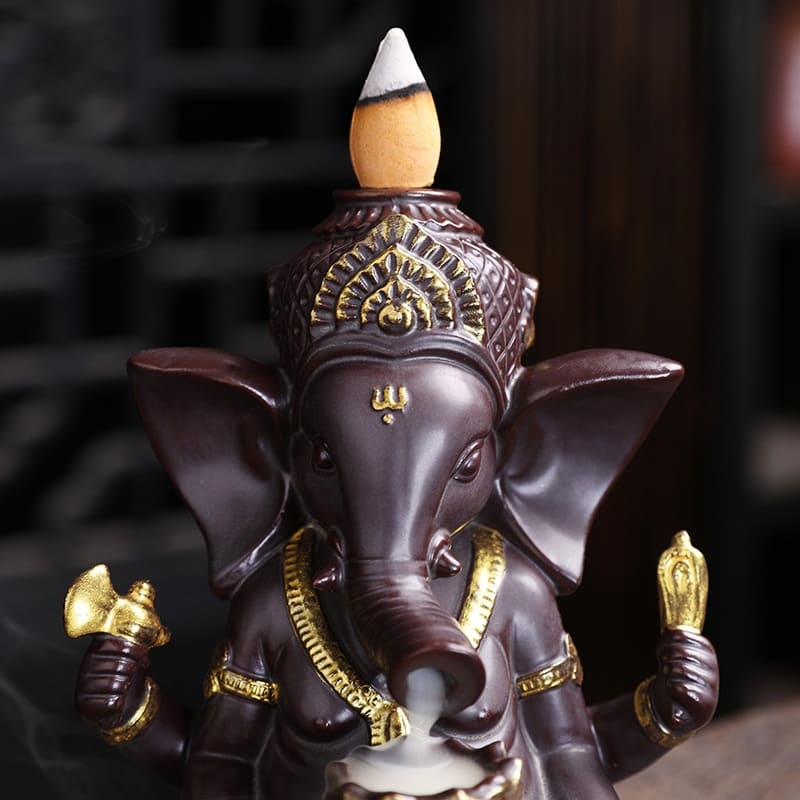 Porte encens ganesh éléphant