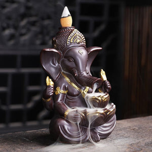 Porte encens ganesh fumée